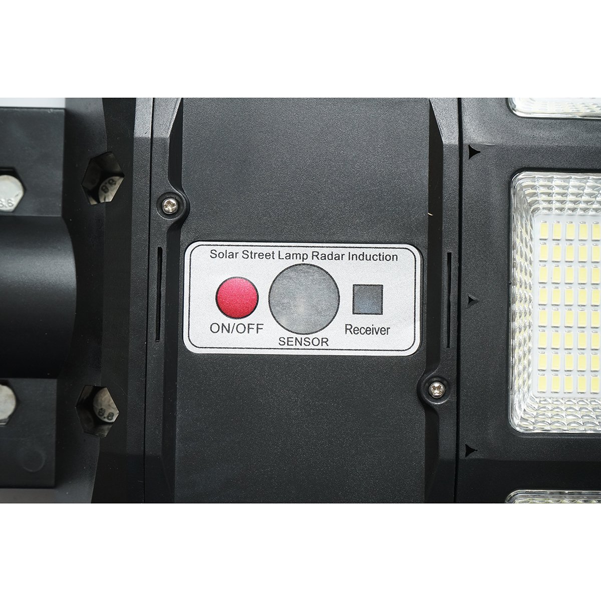 Lampa solara LED iluminat stradal 1200W, 6500K, IP65 cu panou solar senzor de miscare telecomanda Breckner Germany